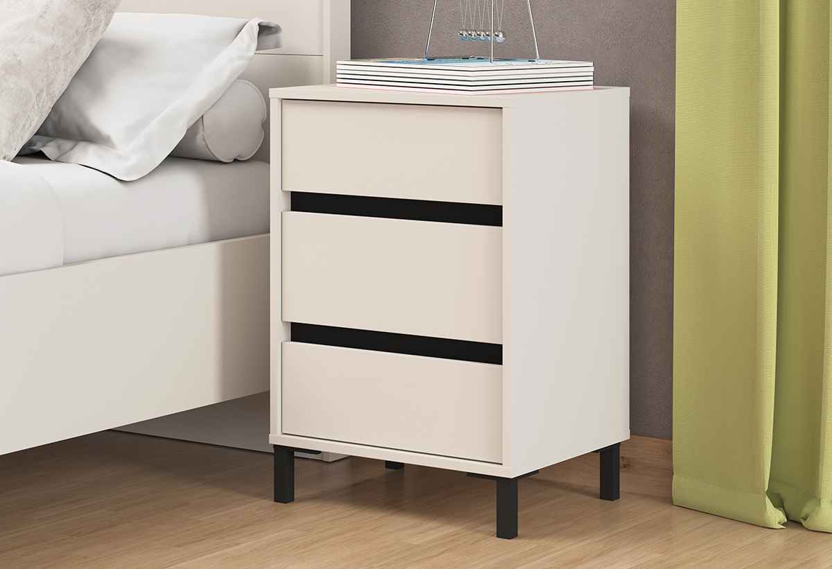 Απεικονίζεται η συρταριέρα σε δωμάτιο.